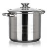 GARNEK STALOWY 20cm Z POKRYWĄ BANQUET LIVING 5,6L